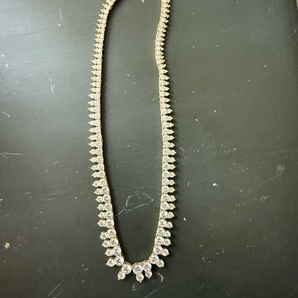 Melinda Maria Gold and Silver Necklace with Intricate Design